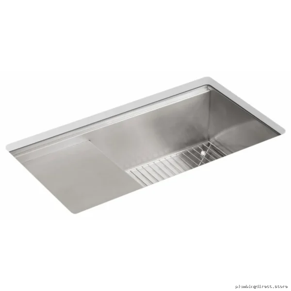 Kohler Stainless Steel Undermount Kitchen Sink with Wet Workstation 33 Bowl - Image 3