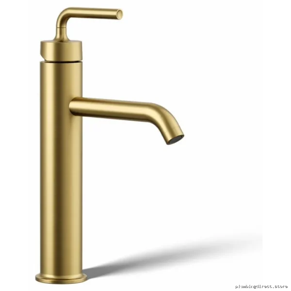 Kohler 14404-4A-2MB Tall Single-Hole Bathroom Faucet with Vibrant Brushed Moderne Brass Finish