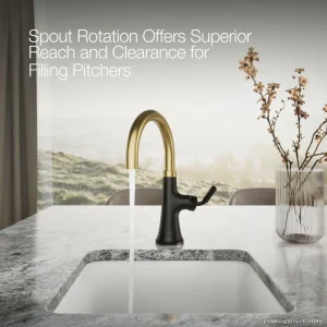 Kohler Tone Bar Faucet - Matte Black & Modern Brass Design 23767-BMB