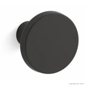 Modern Matte Black Kitchen Cabinet Knob by Kohler Tone - Model #24437BL