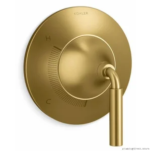 Kohler Tone Rite-Temp Trim Vibrant Brushed Moderne Brass Valve TS