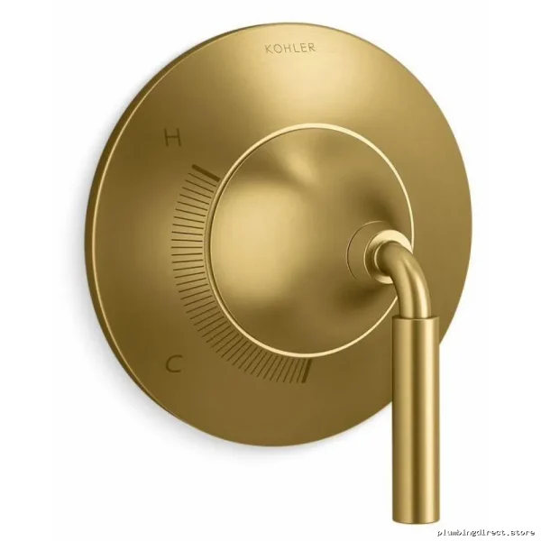Kohler Tone Rite-Temp Trim Vibrant Brushed Moderne Brass Valve TS