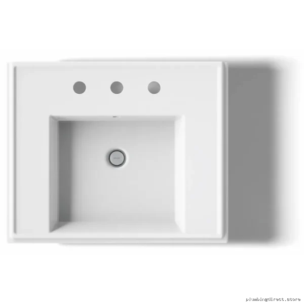 Tresham Modern 24 Inch White Bathroom Pedestal Sink - Model 2844-8-0 Kohler