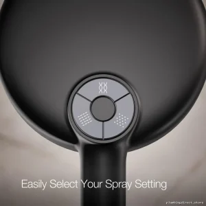 Kohler Bold Round Design Triple Spray Matte Black Hand Shower