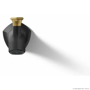 Kohler Tub Spout Diverter - Matte Black & Brushed Moderne Brass