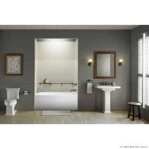 Kohler Underscore Style 60x30 Alcove Bathtub with Right Hand Drain - White