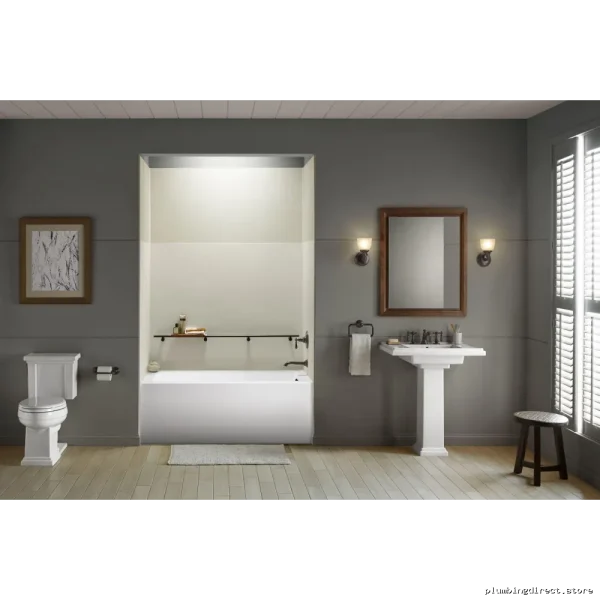 Kohler Underscore Style 60x30 Alcove Bathtub with Right Hand Drain - White