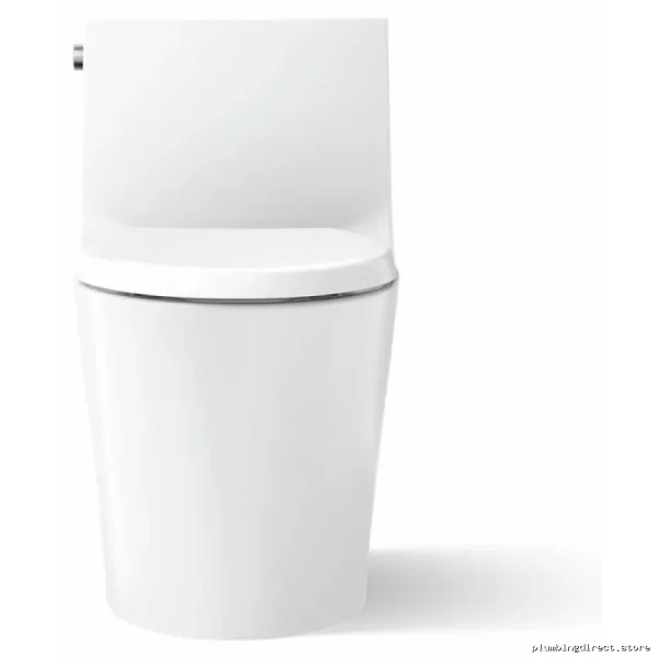 Kohler Veil Elongated 1-Piece Dual Flush Toilet - Comfort Height Skirted Bowl White 1381-0 - Image 2