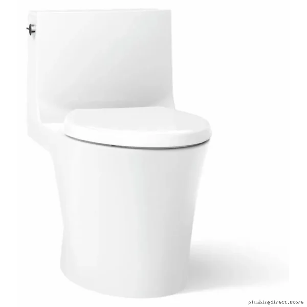 Kohler Veil Elongated 1-Piece Dual Flush Toilet - Comfort Height Skirted Bowl White 1381-0