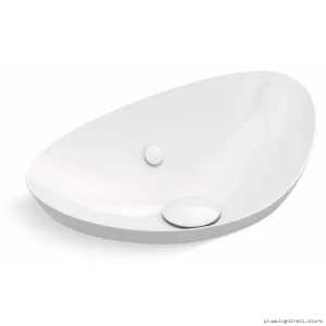 White Vessel Sink for Bathroom - Modern Design Kohler Veil Collection 20704-0