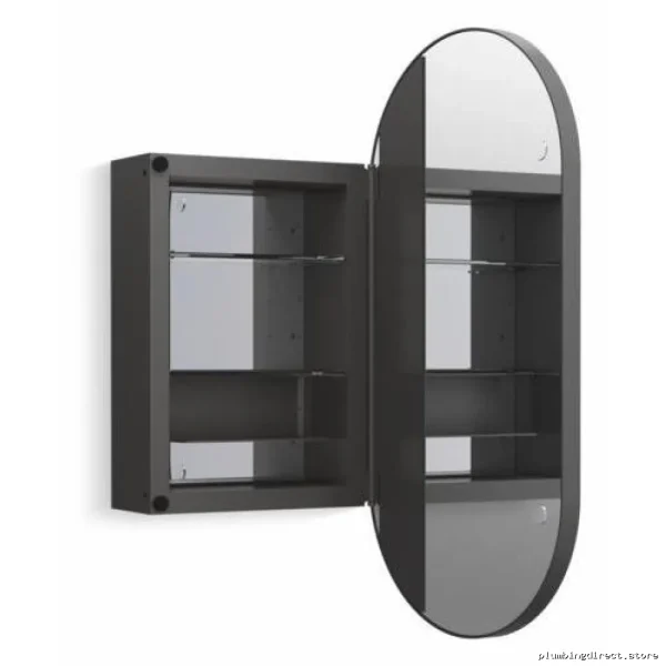 Kohler Verdera Matte Black Medicine Cabinet 15x30 Inch with Mirror - Image 2