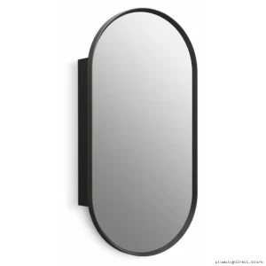 Kohler Verdera Matte Black Medicine Cabinet 15x30 Inch with Mirror
