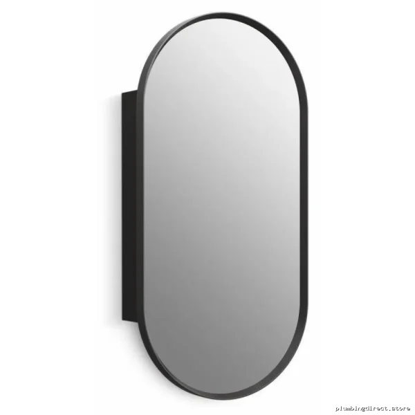 Kohler Verdera Matte Black Medicine Cabinet 15x30 Inch with Mirror