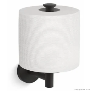 Vertical Kohler TPH Holders – Sleek Matte Black
