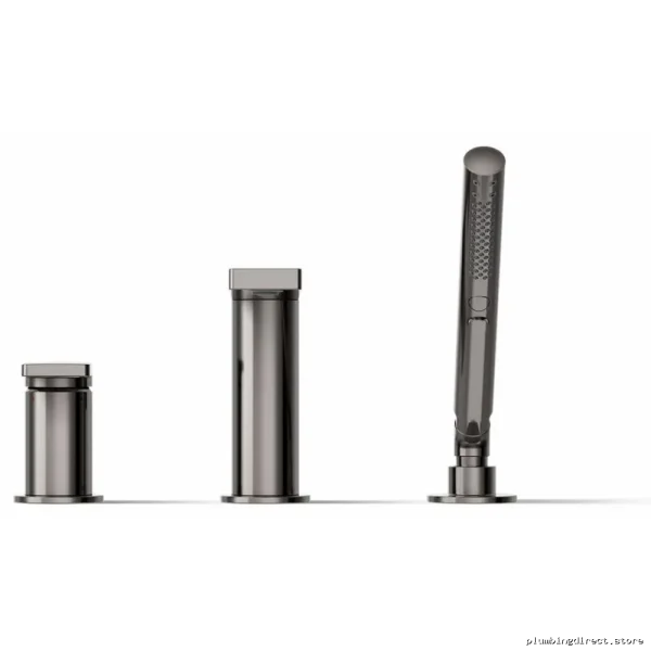 Kohler Triple Hole Roman Tub Faucet & Hand Shower in Vibrant Ti