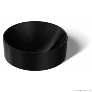 Kohler Vox Round Matte Black Vessel Sink - Modern Bathroom Vanity