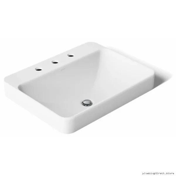 Modern White Rectangle Vessel Sink for Bathroom - Kohler Vox - Image 4