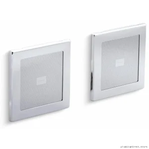 Kohler Polished Chrome Shower Speakers - Waterproof Bluetooth Pair
