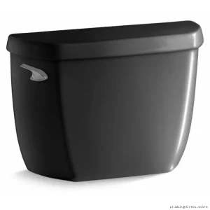 Kohler Wellworth Black Toilet Tank 1.28 GPF Water-Saving Model 4436-7