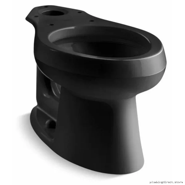 Kohler Wellworth Elongated Black Toilet Bowl - Durable 4198-7 Design - Image 2