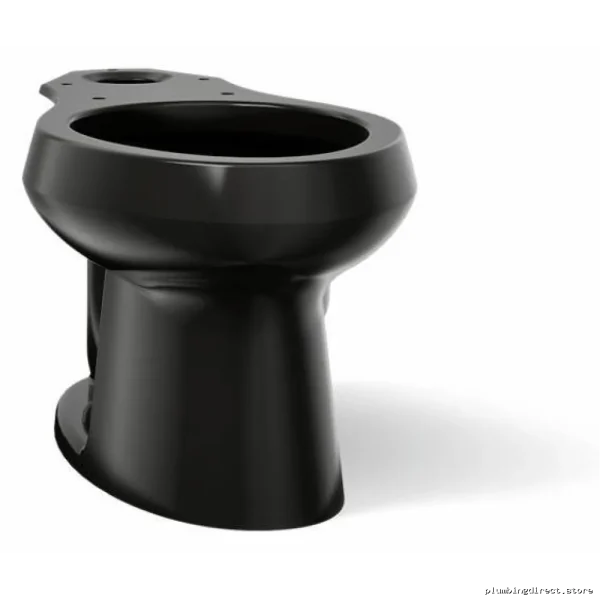 Kohler Wellworth Elongated Black Toilet Bowl - Durable 4198-7 Design