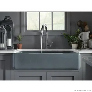Kohler White Smart Divide Undermount Farmhouse Sink