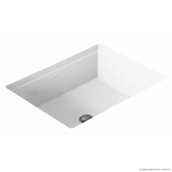 Kohler White Rectangle Undermount Bathroom Sink Model 2882-0 - Image 2