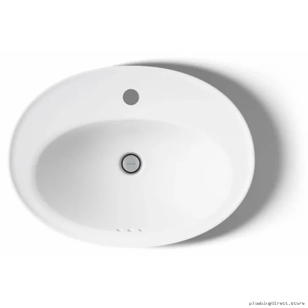 Kohler 2075-1-0 White Serif Drop-In Bathroom Sink, Single Hole Design - Image 3