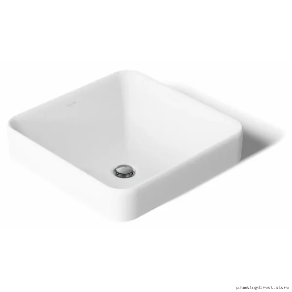 Kohler White Square Vessel Bathroom Sink Modern Design 2661-0 - Image 3