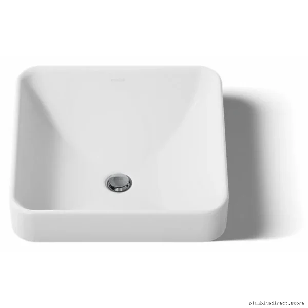 Kohler White Square Vessel Bathroom Sink Modern Design 2661-0 - Image 5