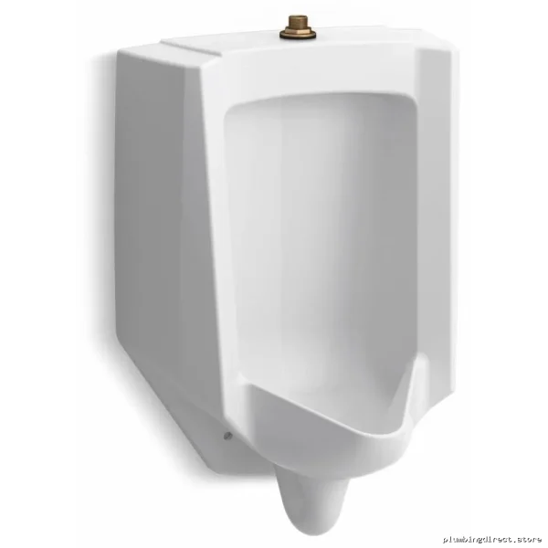 Kohler White Wall-Mounted Urinal with High-Efficiency Top Spud 4991-ET-0