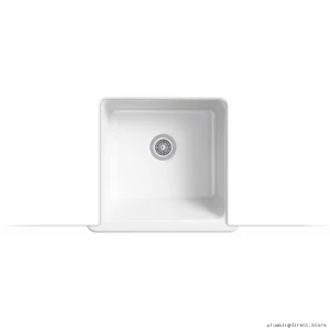 Kohler Whitehaven 23.5" Farmhouse Undermount Kitchen Sink - White Finish