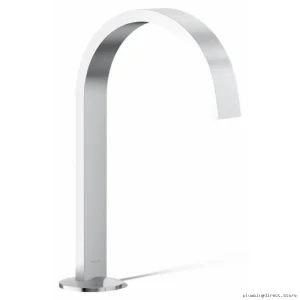 Widespread Bathroom Faucet Ribbon Spout Design Fewer Handles Polished Chrome Kohler