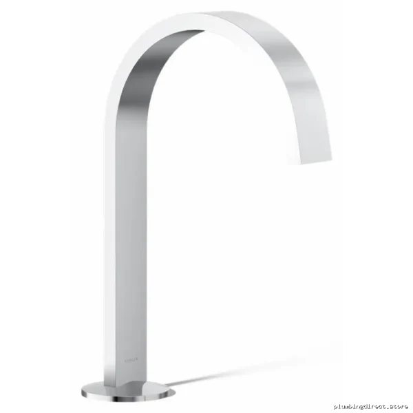 Widespread Bathroom Faucet Ribbon Spout Design Fewer Handles Polished Chrome Kohler