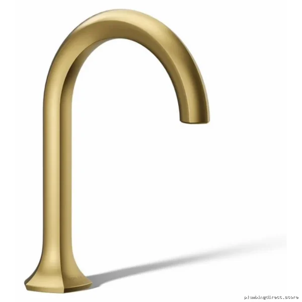 Kohler Widespread Cane Design Bathroom Faucet - Single-Handle 1.2 GPM Brushed Modern Brass