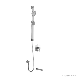 Kontour PB2 Pressure Balanced Tub & Shower Combo - Chrome Kalia Design