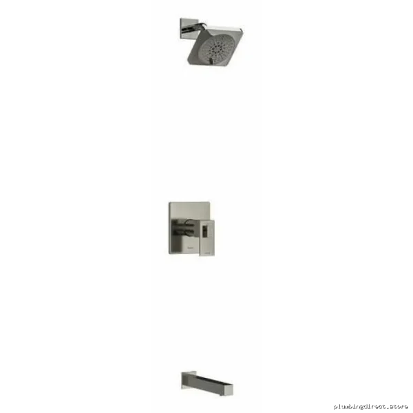 Thermostatic Tubs/Showers Valve by Kubik - PEX Ready Brushed Nickel (KIT4744USBN-EX) RIOBEL