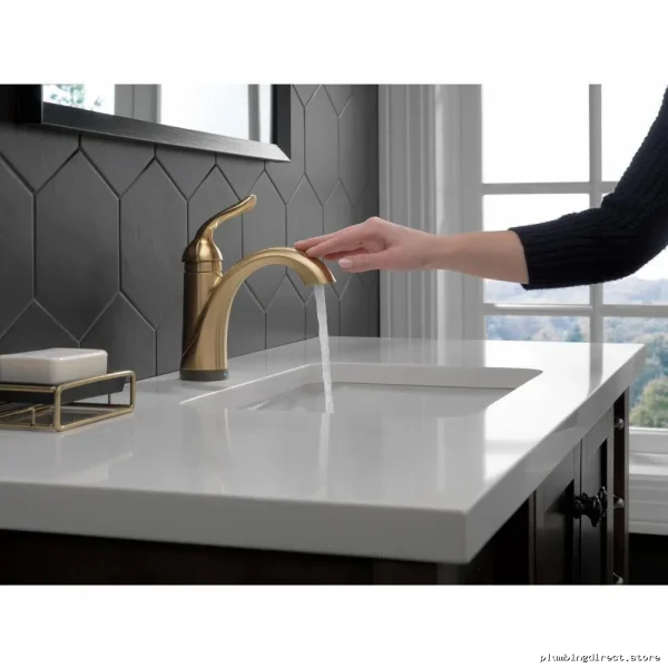 Lahara Single-Hole Touch Control Bath Faucet in Champagne Bronze - Image 2
