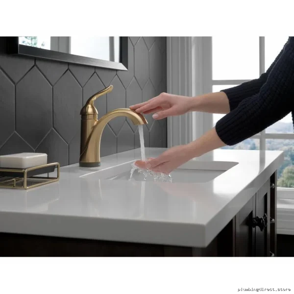 Lahara Single-Hole Touch Control Bath Faucet in Champagne Bronze - Image 3