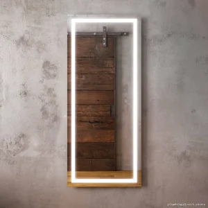 LED Illuminated Full-Length Vanity Mirror with Adjustable Lighting
