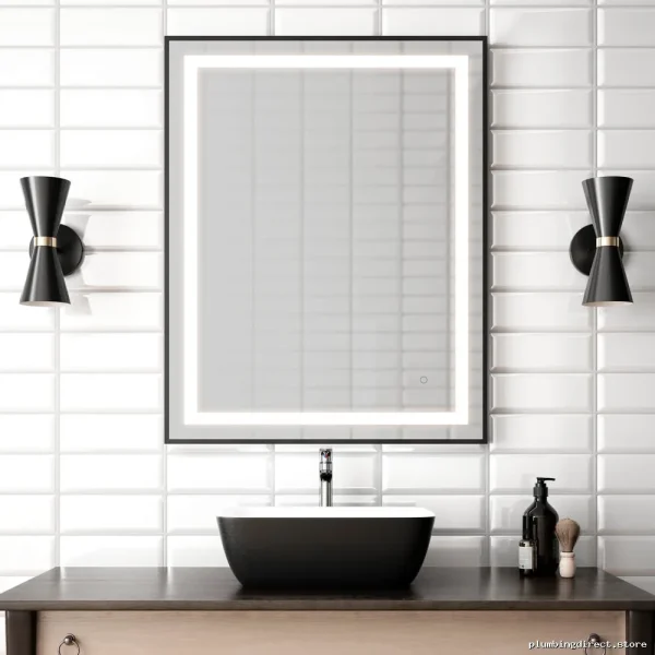 Kalia 30x38 LED Backlit Vanity Mirror for Bright, Energy-Efficient Illumination