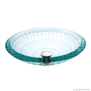 Durable Designer Glass Sink: Lenova GV-08 Vessel Style