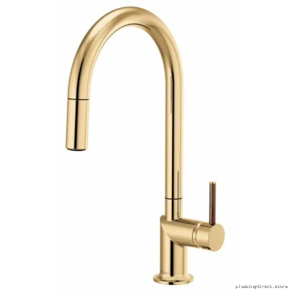 Odin Less Handle Kitchen Faucet with Pulldown Spray - Brilliance Polished Gold - Image 5