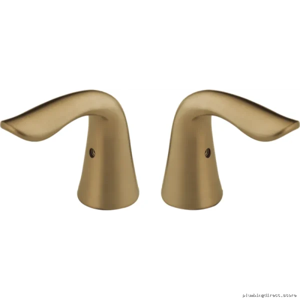 Lever Handle Kit - Pair of Champagne Bronze Bathroom Handles H238CZ Delta Lahara