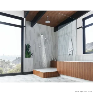 Levoir 4-in-1 Function H2OKinetic Rain Shower Head - Chrome Finish