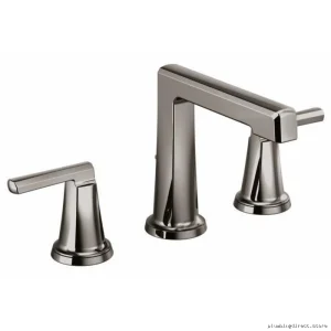 Levoir Brilliance Black Onyx Widespread Faucet, 1.2 GPM Low-Flow, Handle-Free - 65398LF-BNXLHP-ECO