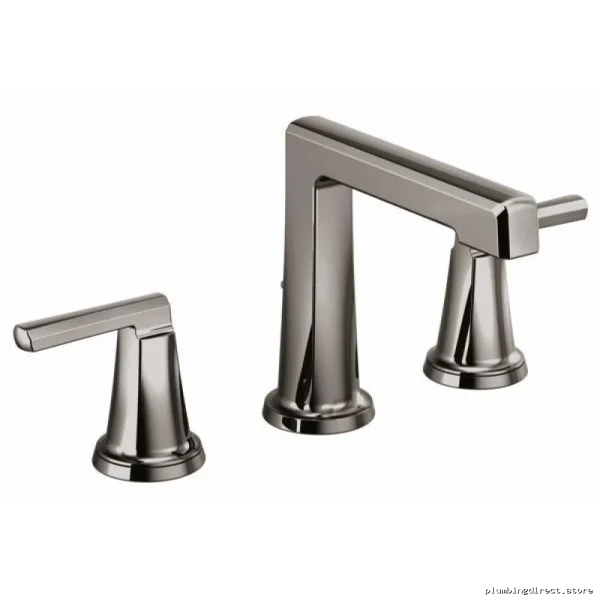 Levoir Brilliance Black Onyx Widespread Faucet, 1.2 GPM Low-Flow, Handle-Free - 65398LF-BNXLHP-ECO