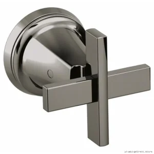 Levoir Brilliance Black Onyx Wall Mount Cross Handle Kit for Bathroom - HX7098-BNX Brizo
