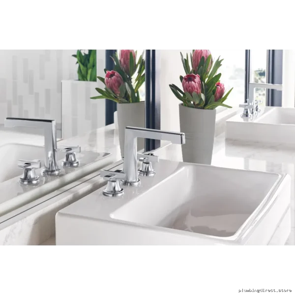 Levoir Brizo Chrome Widespread Bathroom Faucet - Single Handle