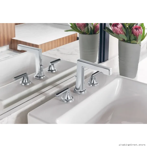 Levoir Brizo Chrome Widespread Bathroom Faucet - Single Handle - Image 4
